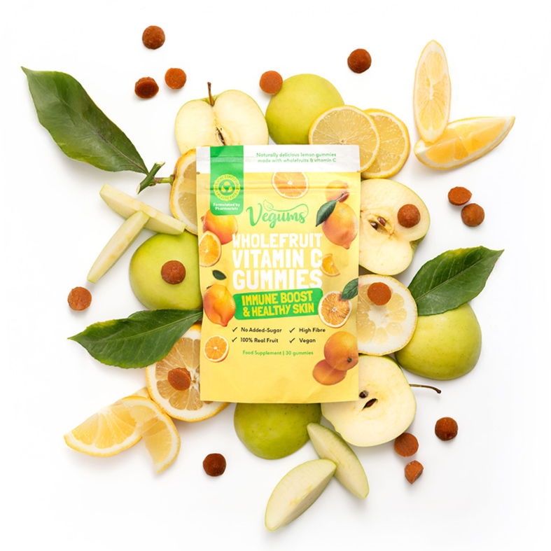 vegums vegan vitamins wholefruit vitamin c packet