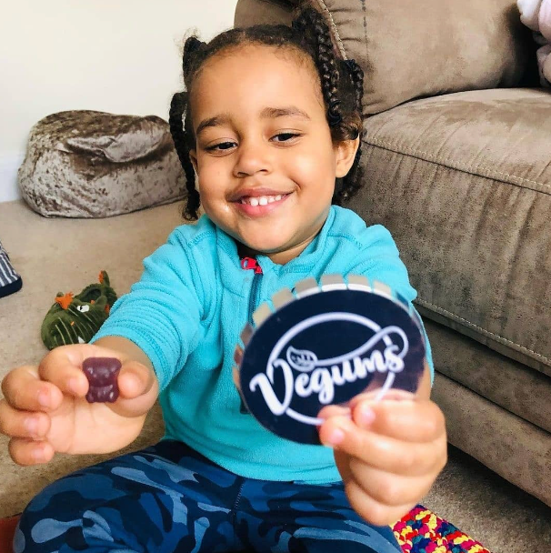 child with vegums iron gummy vitamins