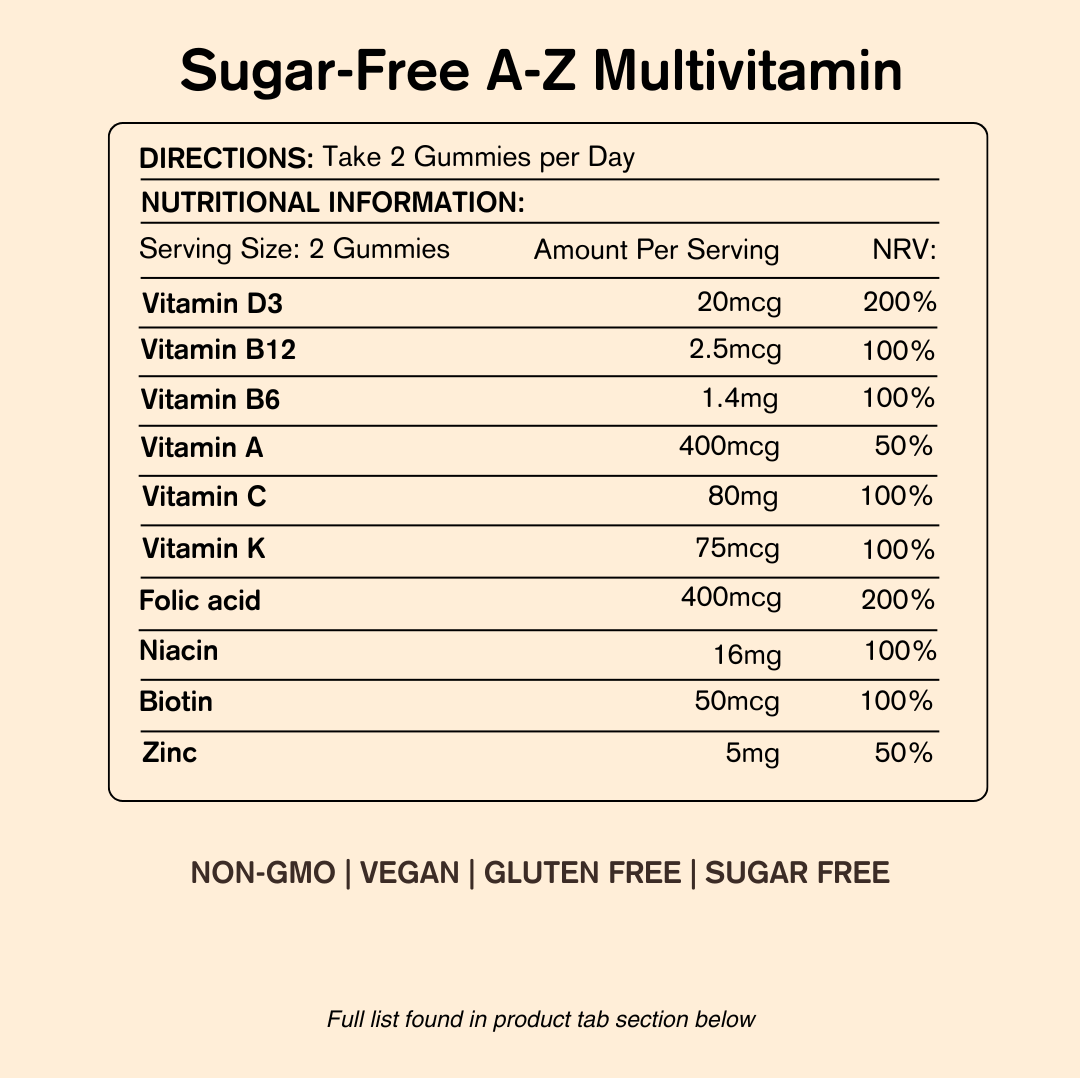 Sugar-free AZ