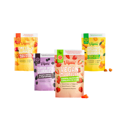 Vegan Pregnancy Bundle: four supplement pouches by Vegums